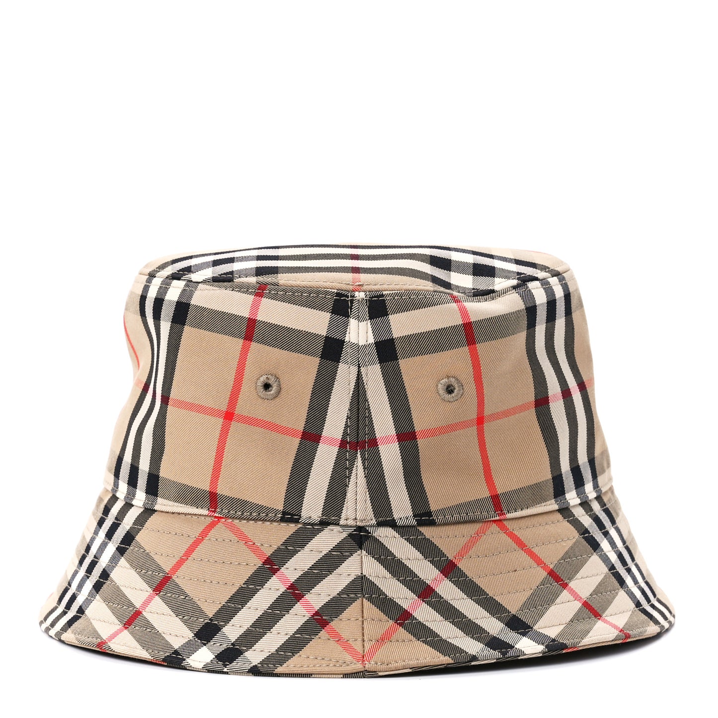 Technical Cotton Vintage Check Bucket Hat XS Archive Beige
