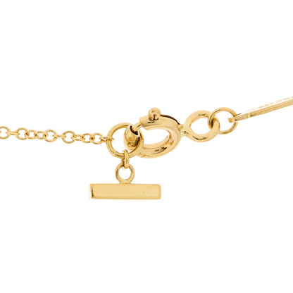 Tiffany 18K Yellow Gold Small T Smile Pendant Necklace 5 of 5