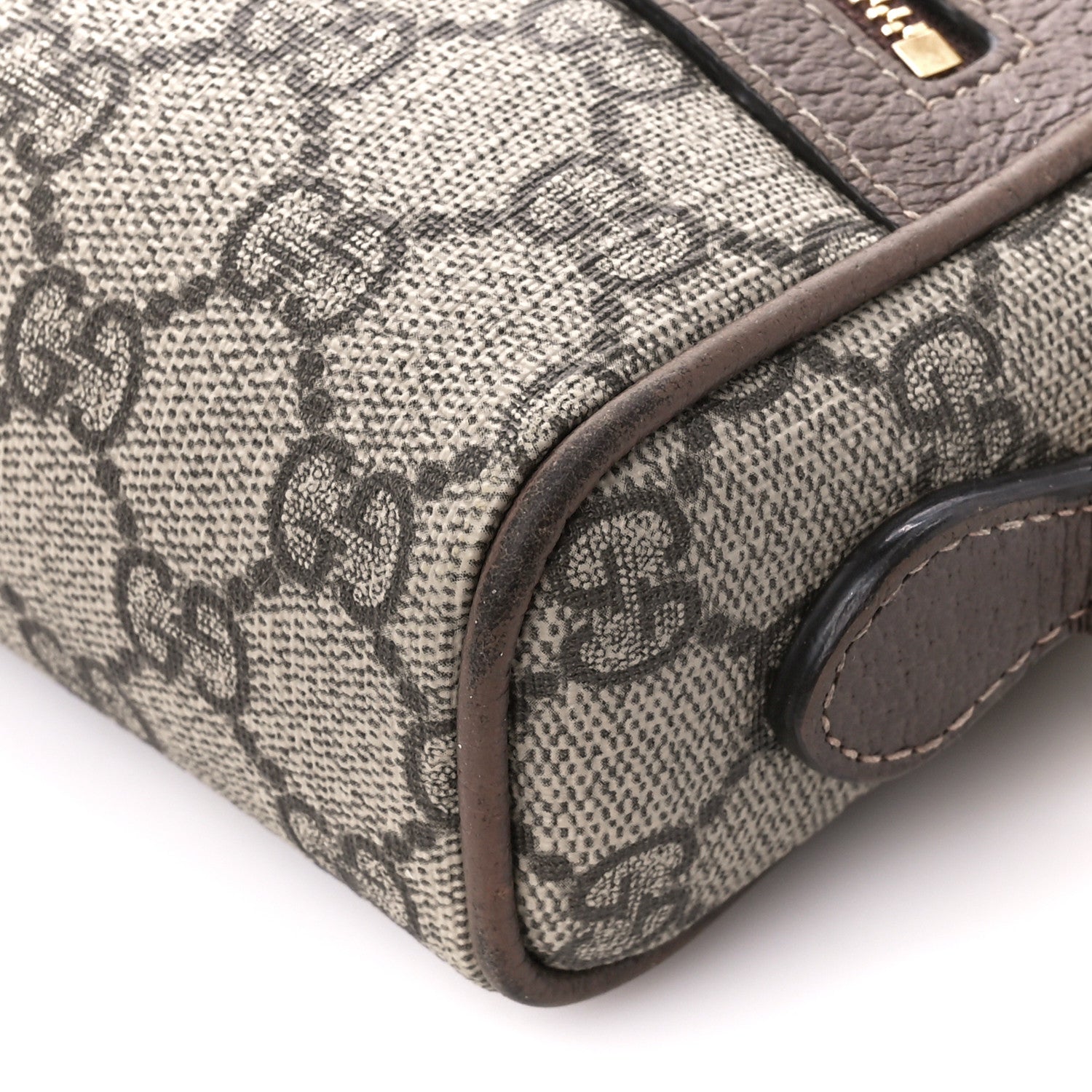 Gucci GG Supreme Monogram Web Mini Ophidia Shoulder Bag Brown 11 of 11