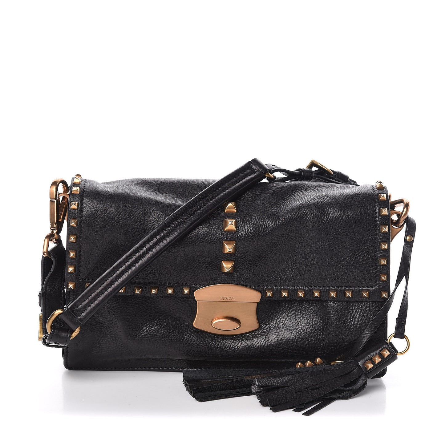 Berlino Sound Semitracolla Studded Bag Black