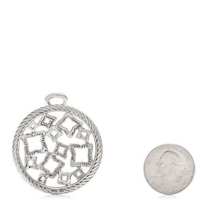 David Yurman Sterling Silver Diamond Quatrefoil Pendant 2 of 3