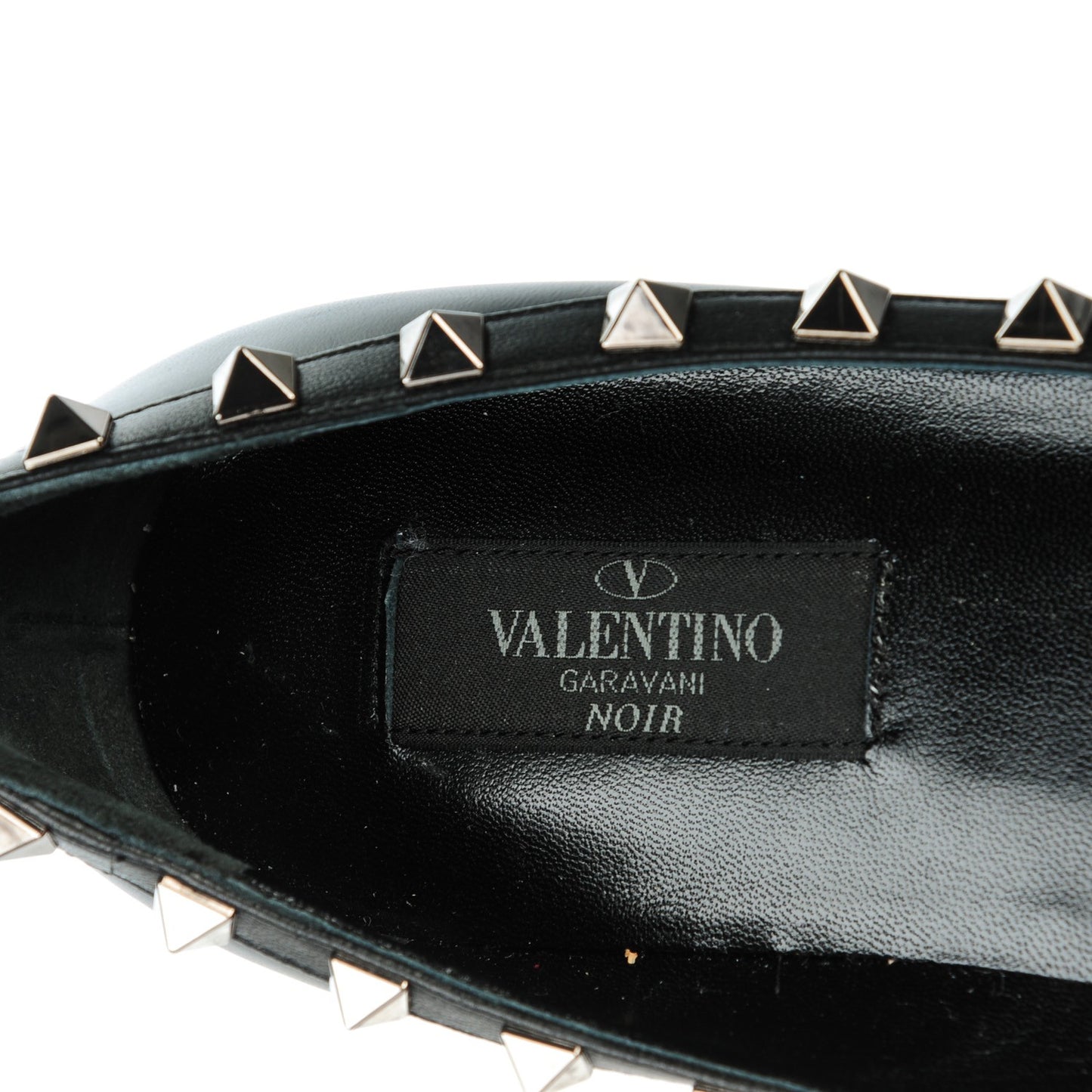 Nappa Rockstud Ballerina Flats 37.5 Black