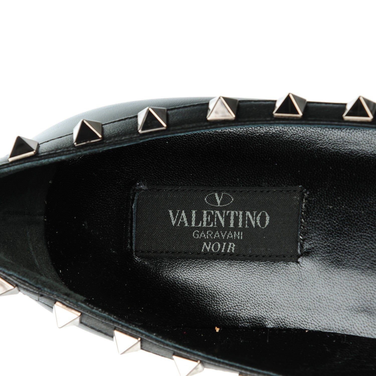 Valentino Garavani Nappa Rockstud Ballerina Flats 37.5 Black 8 of 8