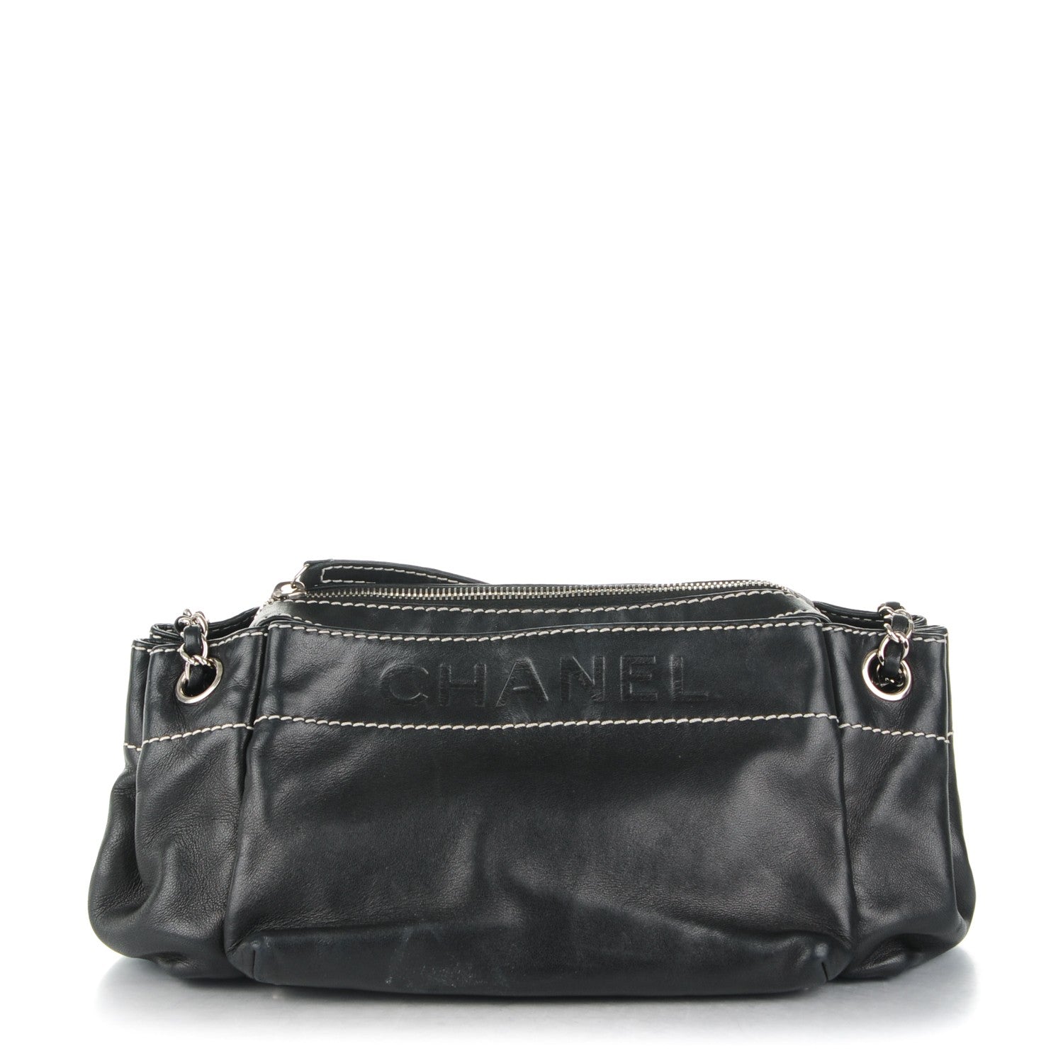 Chanel Lambskin Lax Accordion Hobo Black 1 of 9