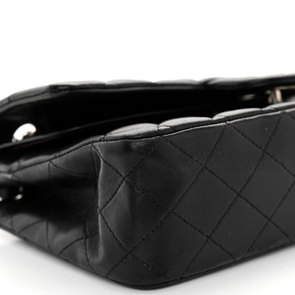 Chanel Lambskin Quilted Medium Double Flap Black 9 of 10