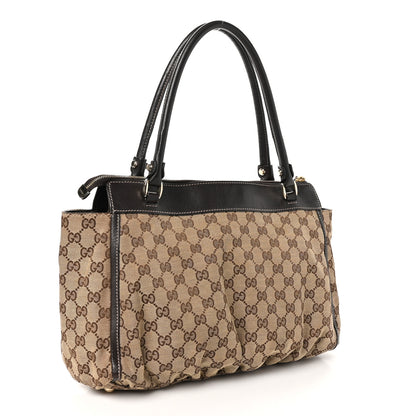 Gucci Monogram D Gold Tote Dark Brown 3 of 11