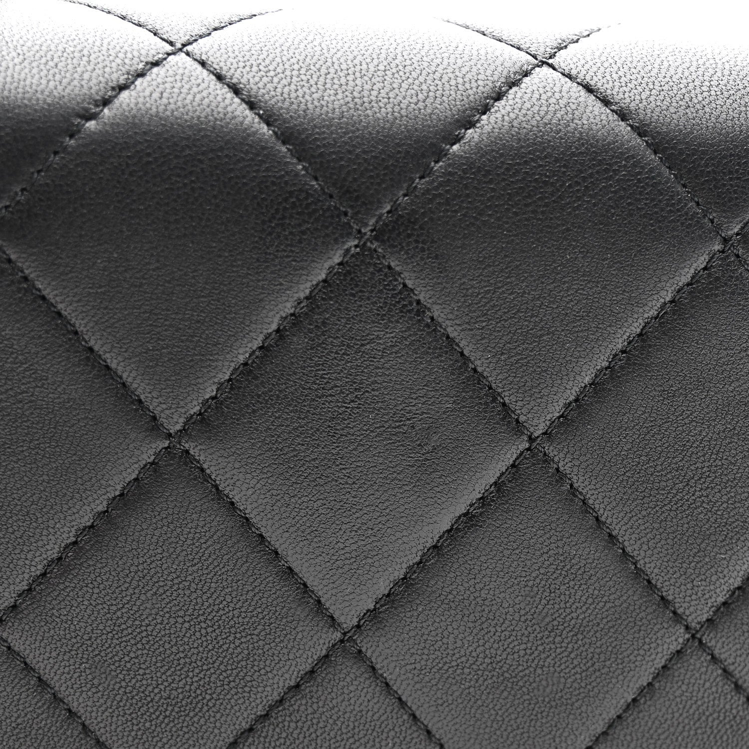 Chanel Lambskin Quilted Resin Bi-Color Chain Flap Bag Black 12 of 13