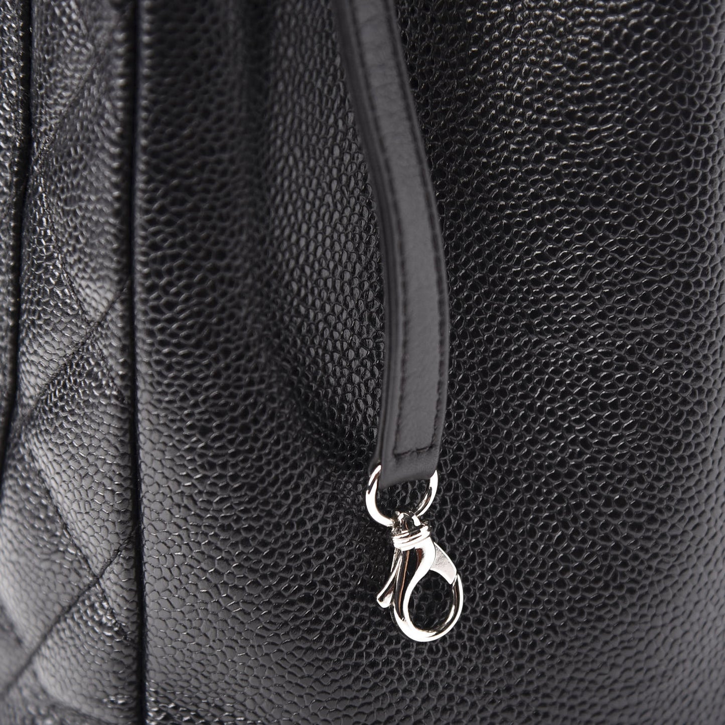 Caviar Quilted Grand Shopping Tote GST Black