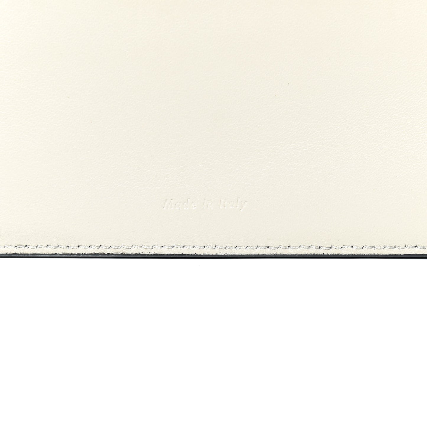 Grained Calfskin Large Multifunction Strap Wallet Black Chalk
