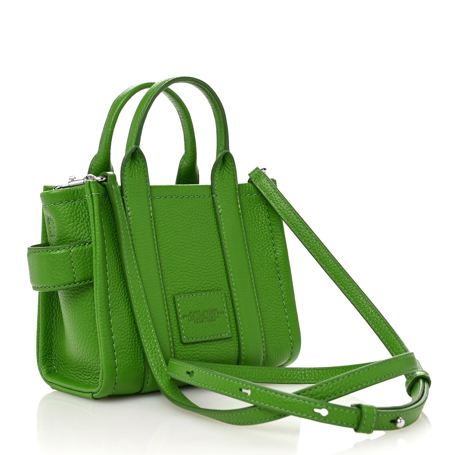 Marc Jacobs Grained Calfskin Mini The Tote Bag Kiwi 3 of 9