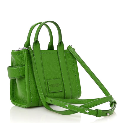 Marc Jacobs Grained Calfskin Mini The Tote Bag Kiwi 3 of 9