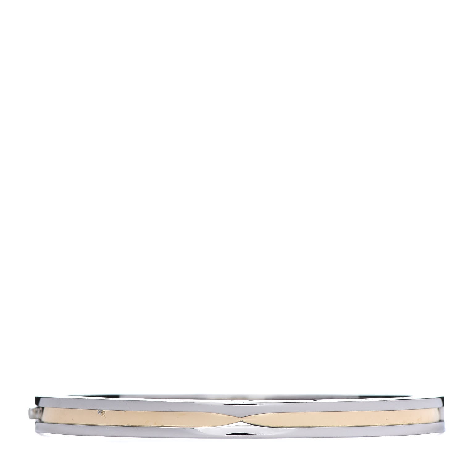Bulgari 18K Yellow Gold Stainless Steel B.Zero1 Bangle Bracelet 3 of 7