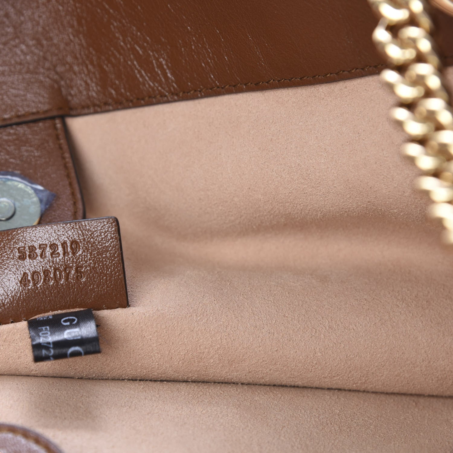 Gucci Calfskin Large Rajah Chain Tote Cuir 8 of 15