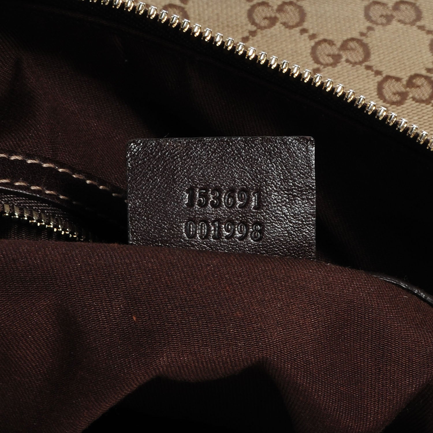 Gucci Monogram Pelham Studded Shoulder Bag Brown 9 of 9