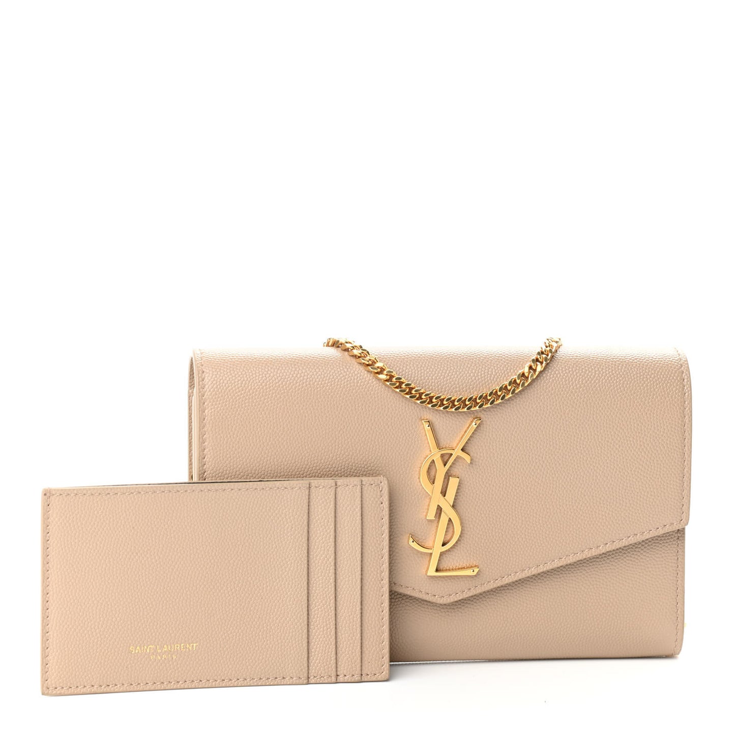 Grain De Poudre Monogram Uptown Chain Wallet Nude Powder