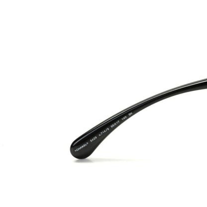 Chanel Acetate 18K White Gold Butterfly Sunglasses 5429 Dark Tortoise 7 of 8