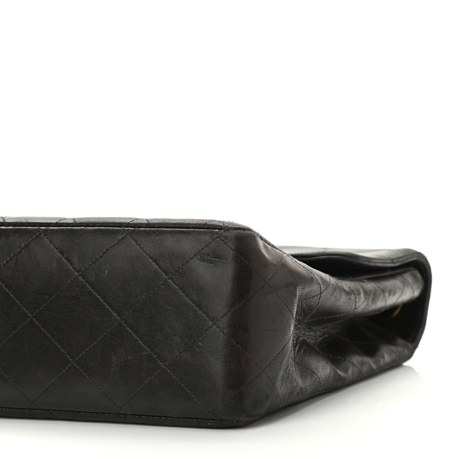 Chanel Lambskin Quilted XL Jumbo Single Flap Black 20 of 33