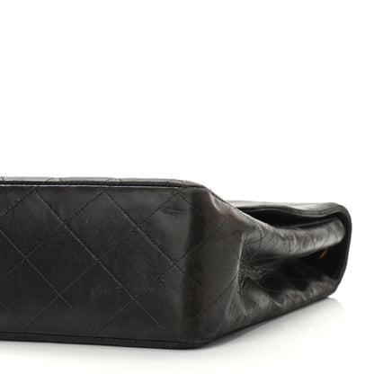 Chanel Lambskin Quilted XL Jumbo Single Flap Black 20 of 33