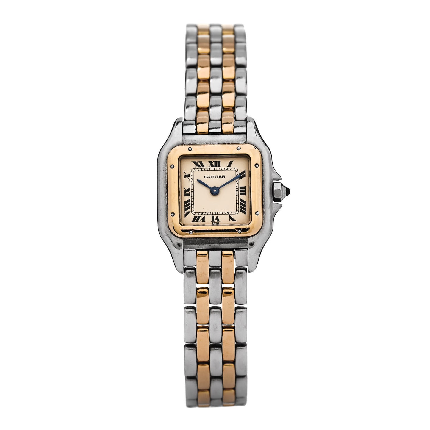 Stainless Steel 18K Yellow Gold 22mm Panthere Quartz Watch