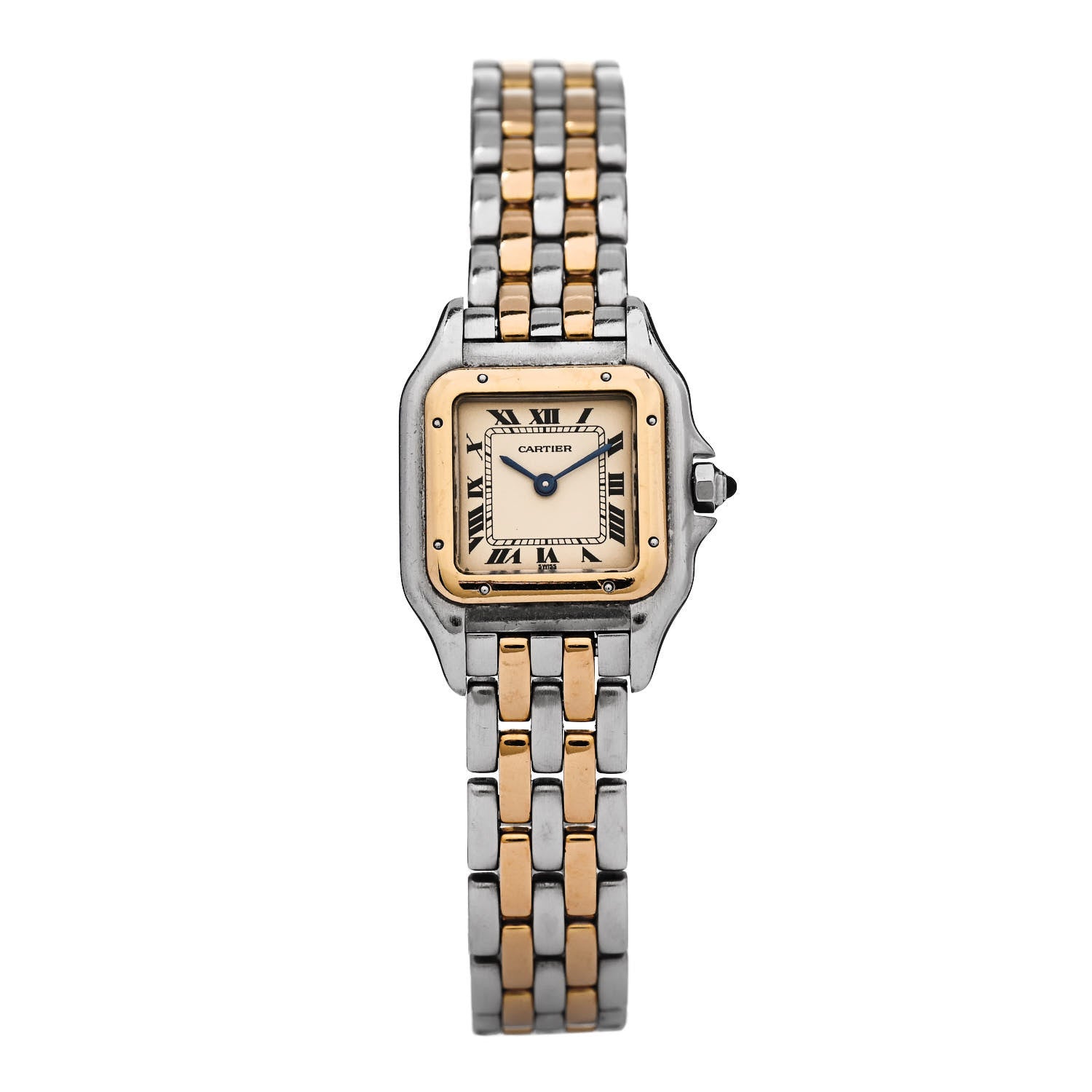 Cartier Stainless Steel 18K Yellow Gold 22mm Panthere Quartz Watch 1 of 5