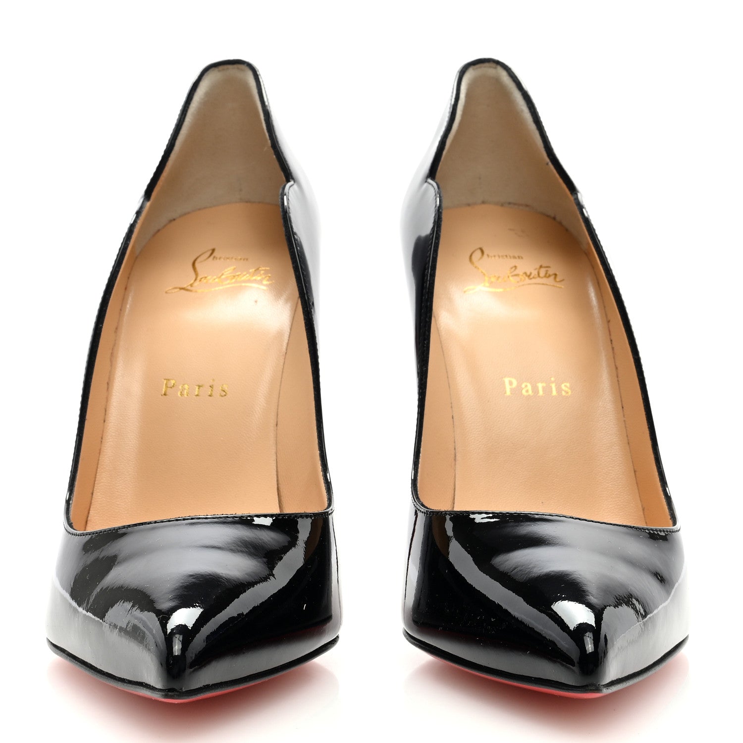 Christian Louboutin Patent Hot Chick 100 Pumps 38.5 Black 2 of 7