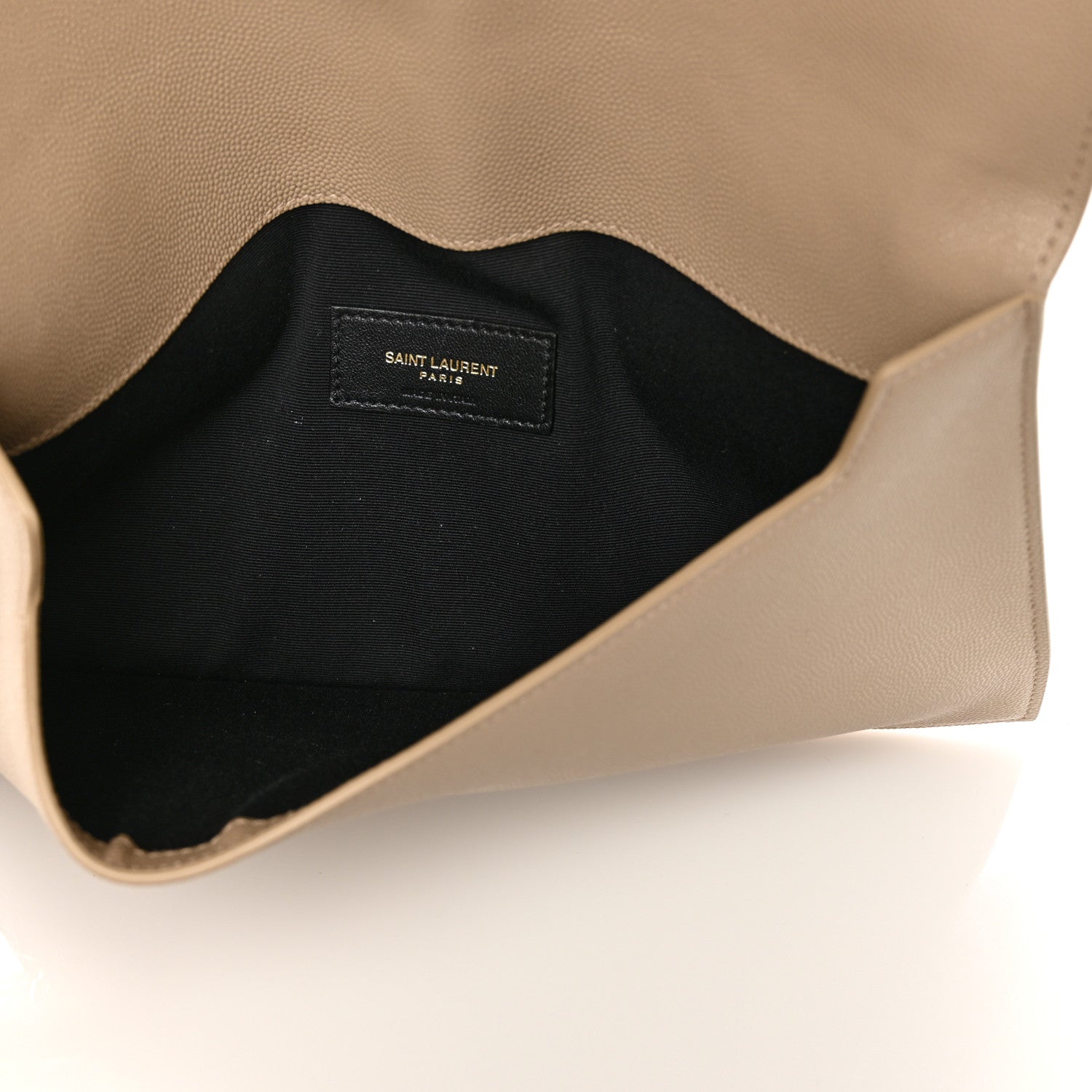 Saint Laurent Grain De Poudre Uptown Pouch Dark Beige 5 of 6