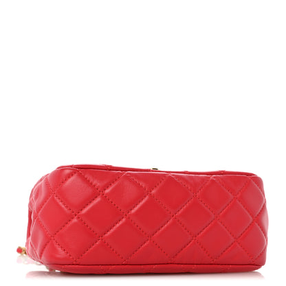 Chanel Lambskin Quilted Mini Pearl Crush Flap Pink 4 of 12