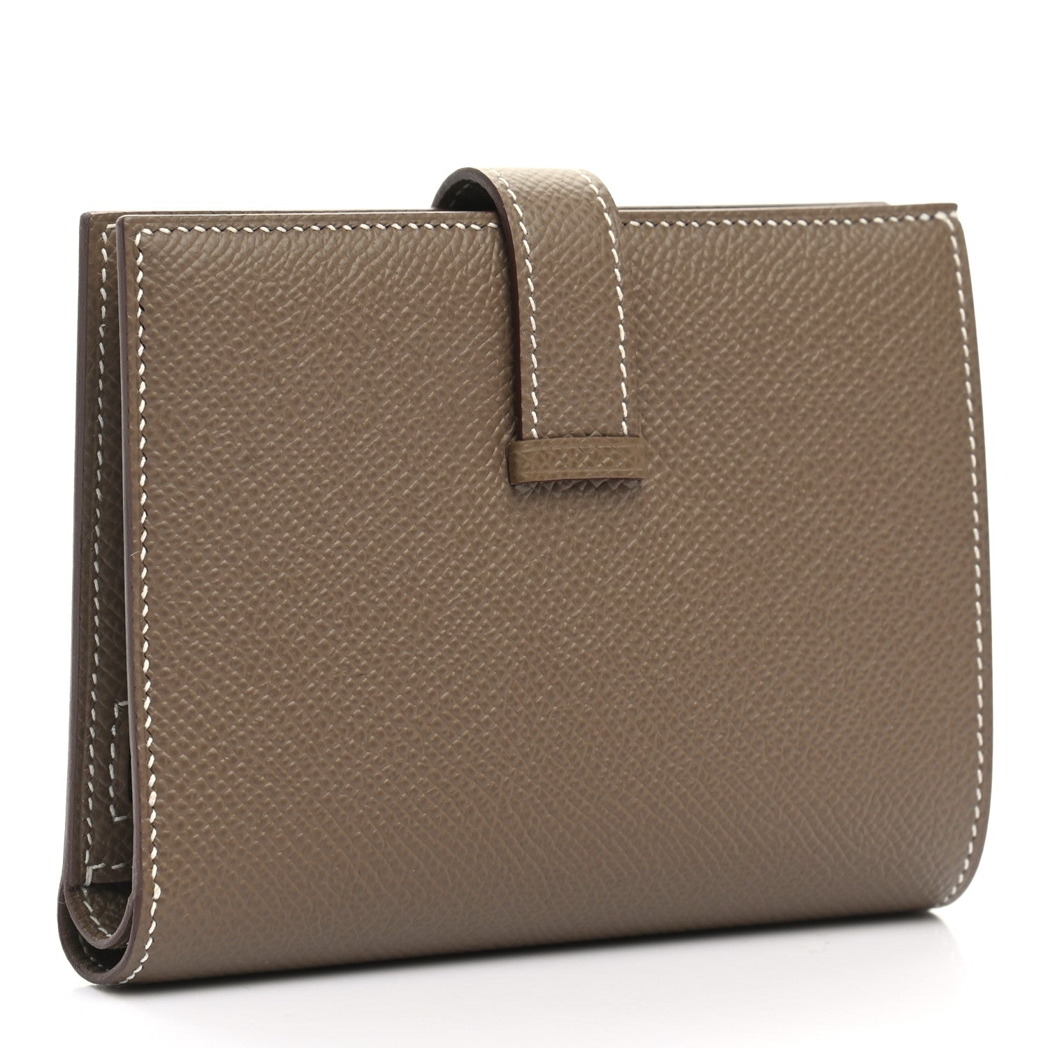 Hermes Epsom Bearn Compact Wallet Etoupe 3 of 8