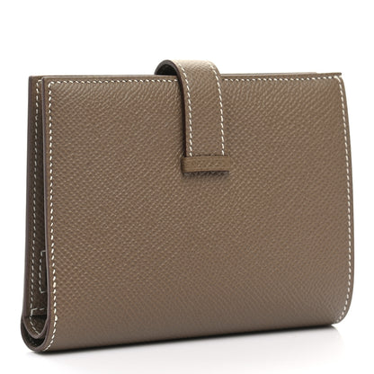 Hermes Epsom Bearn Compact Wallet Etoupe 3 of 8
