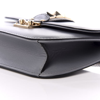 Valentino Garavani Vitello Small Glam Lock Rockstud Flap Gray 7 of 8