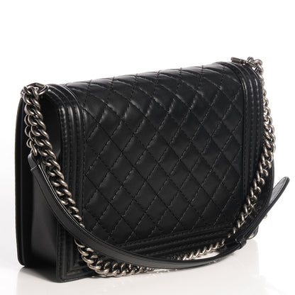 Chanel Calfskin Quilted Large Boy Flap Black 3 of 8