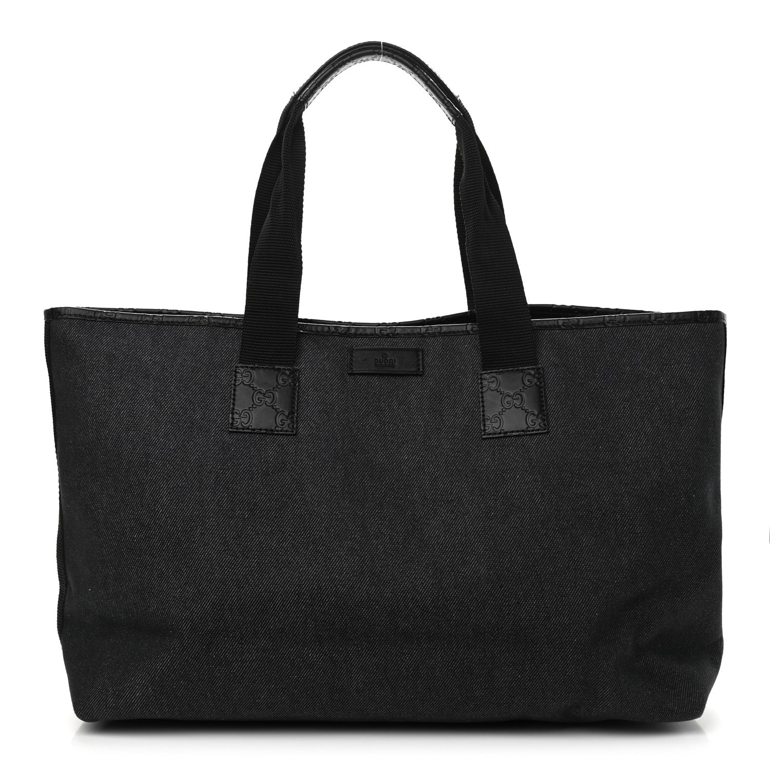 Gucci Denim Guccissima Tote Black 1 of 11