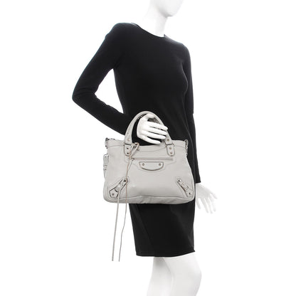 Balenciaga Chevre Silver Metallic Edge Hardware Town Gris Perle 3 of 8