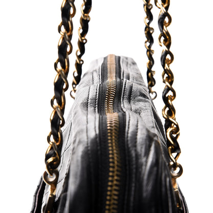 Chanel Lambskin Quilted Shoulder Bag Black 10 of 14