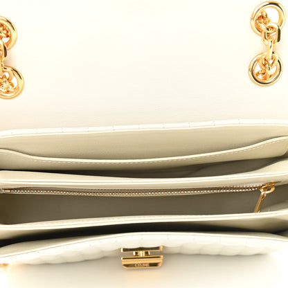 Celine Calfskin Quilted Medium C Bag White 5 of 9