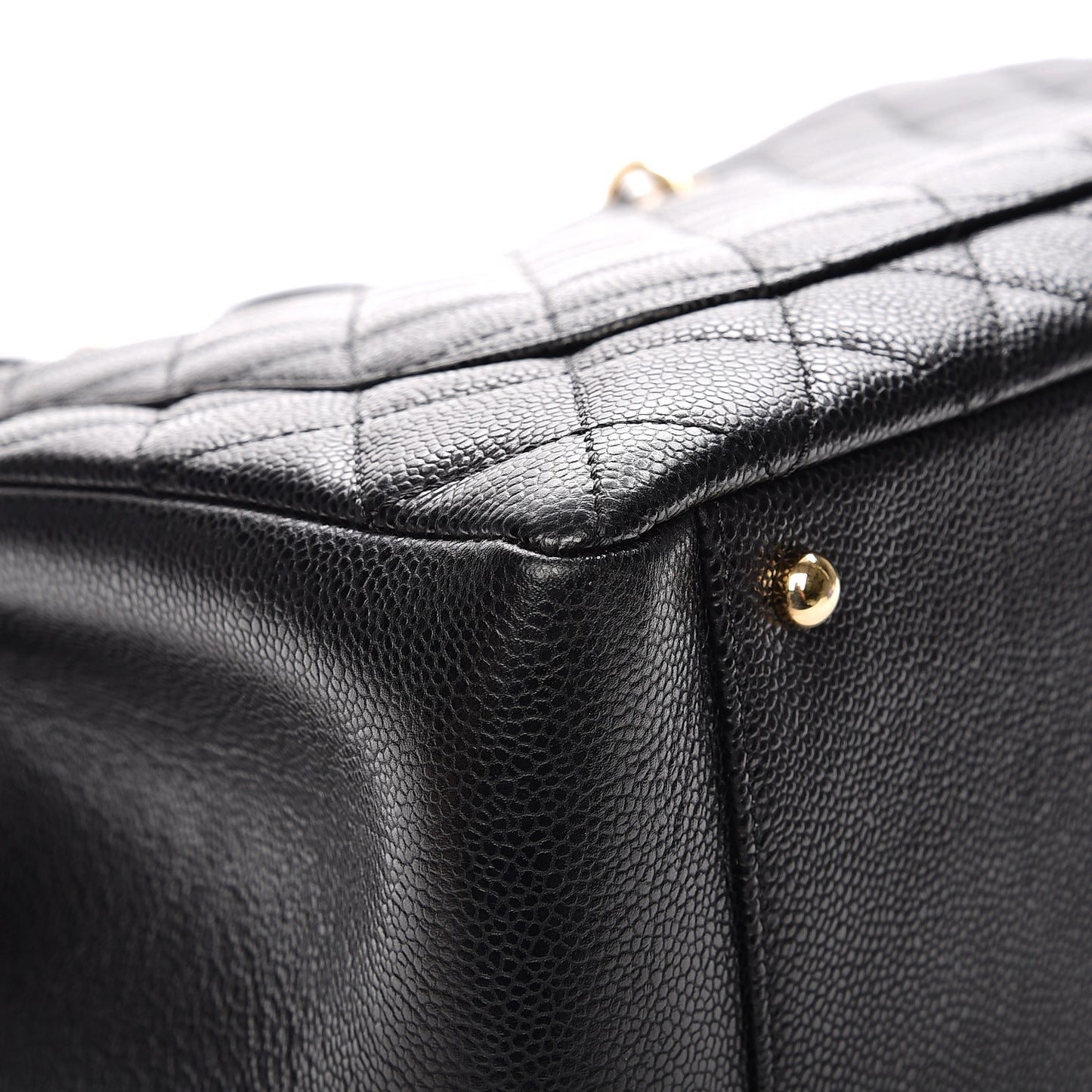 Caviar Quilted XL Grand Shopping Tote GST Black