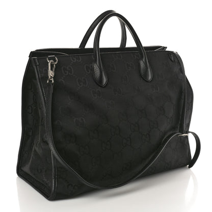Gucci Econyl Nylon Monogram Large Off The Grid Tote Bag Black 3 of 11