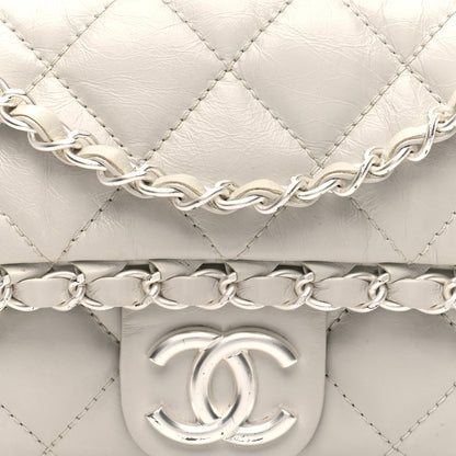 Chanel Aged Calfskin Quilted Small Chain Me Flap White 5 of 7