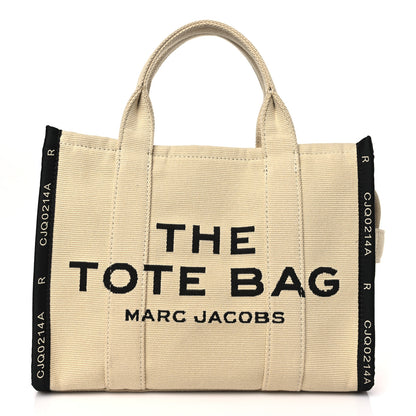 Marc Jacobs MARC JACOBS Jacquard Medium The Traveler Tote Bag Warm Sand 1 of 9