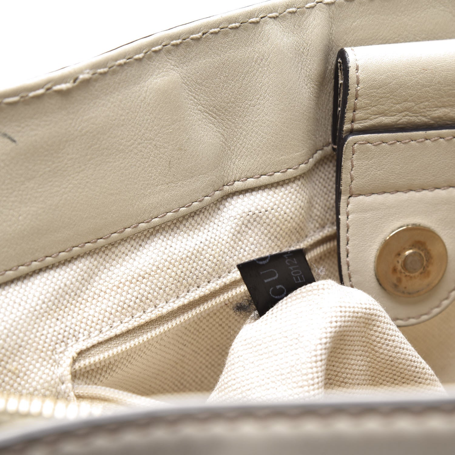 Gucci Guccissima Medium Sukey Top Handle Tote Off White 10 of 14