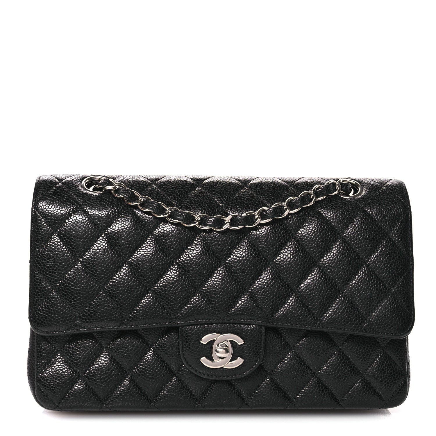 Chanel Caviar Quilted Medium Double Flap Black 1 of 13