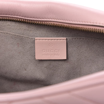 Gucci Calfskin Matelasse Small GG Marmont Chain Shoulder Bag Perfect Pink 8 of 12