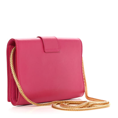 Saint Laurent Calfskin Mini Y Ligne Crossbody Pochette Bag Fuchsia 2 of 8
