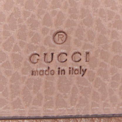 Gucci Dollar Calfskin GG Supreme Monogram GG Marmont 6 Key Holder Case Porcelain Rose Beige Ebony 7 of 8
