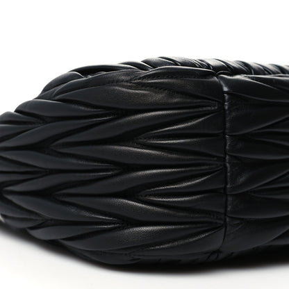 Miu Miu Nappa Matelasse Wander Large Hobo Black 8 of 9