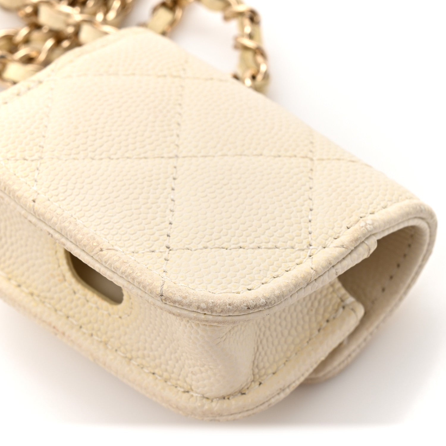 Chanel Caviar Quilted Airpods Pro Case White 11 of 12