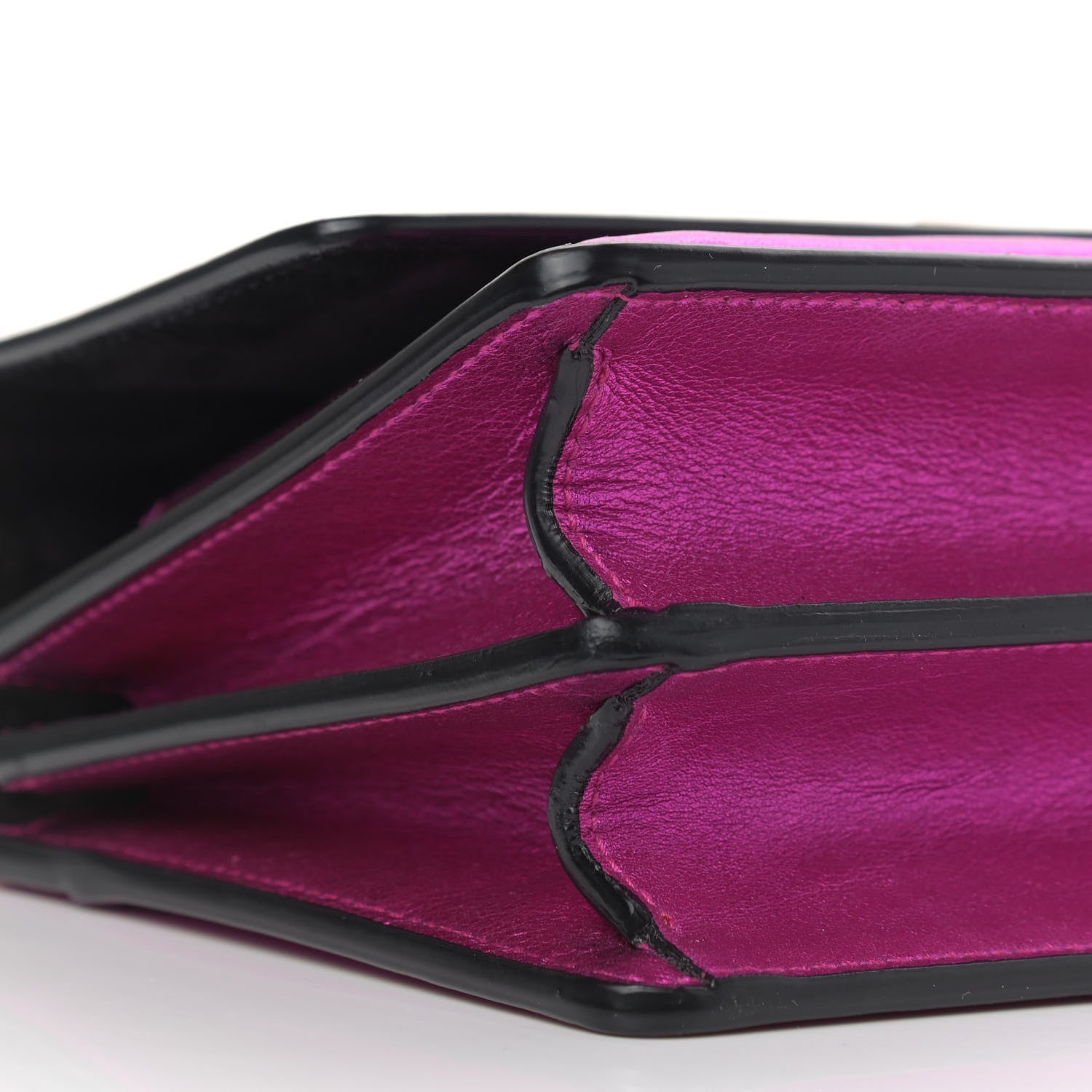 Saint Laurent Metallic Calfskin Small Monogram Sunset Fuchsia 7 of 10