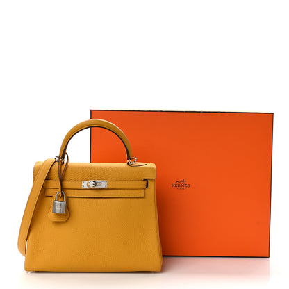 Hermes Togo Kelly Retourne 25 Jaune Ambre 11 of 11