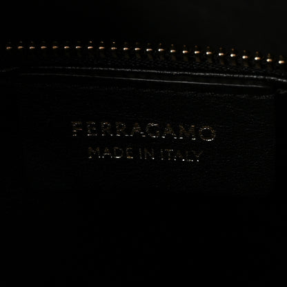 Salvatore Ferragamo Calfskin Medium Hug Bag Black 5 of 9