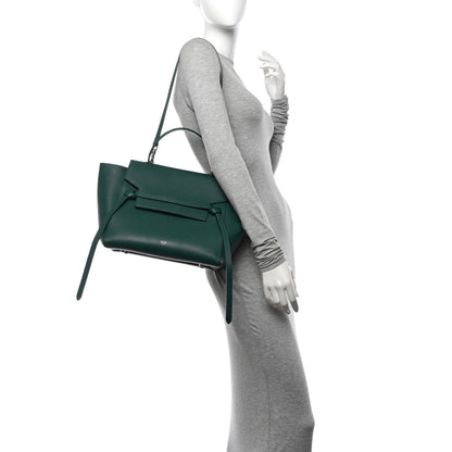 Celine Grained Calfskin Mini Belt Bag Light Emerald 2 of 12